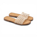 Women White Strap Slipper