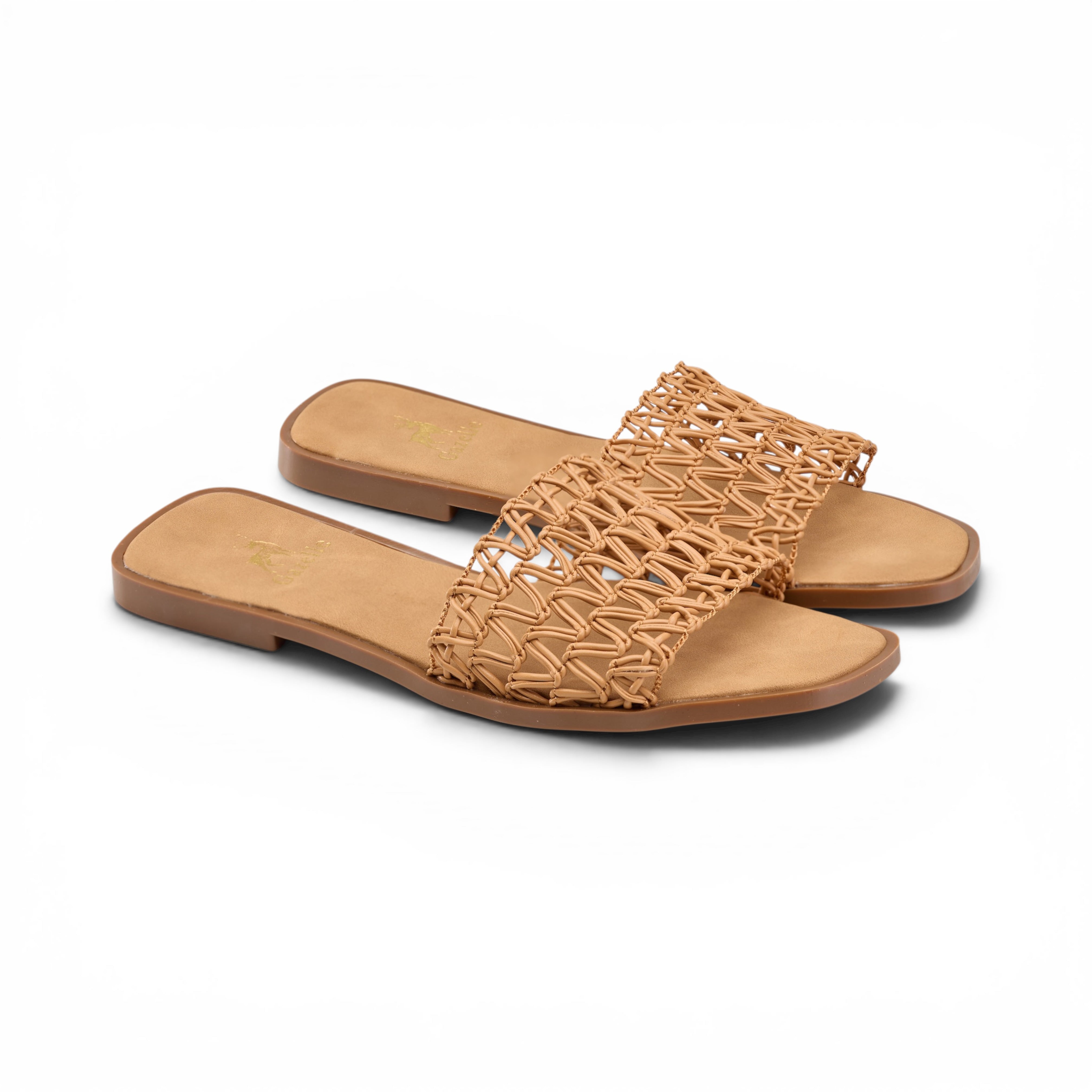 Women Camel Strap Slipper