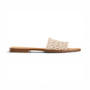 Women White Strap Slipper