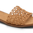 Women Camel Strap Slipper