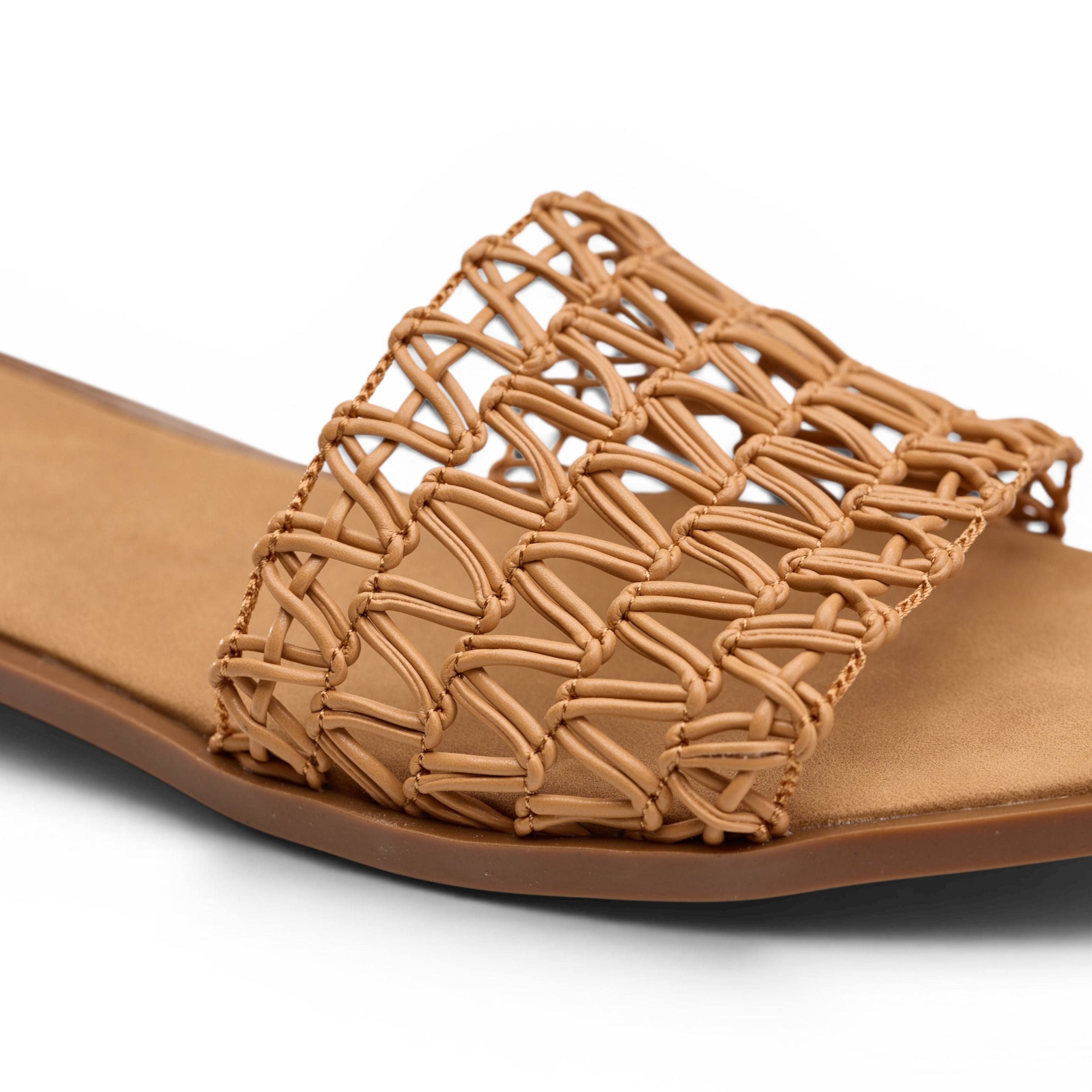 Women Camel Strap Slipper