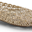 Gold Crochet Mesh Ballet Flats