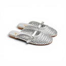 Women Silver Buckle Mule