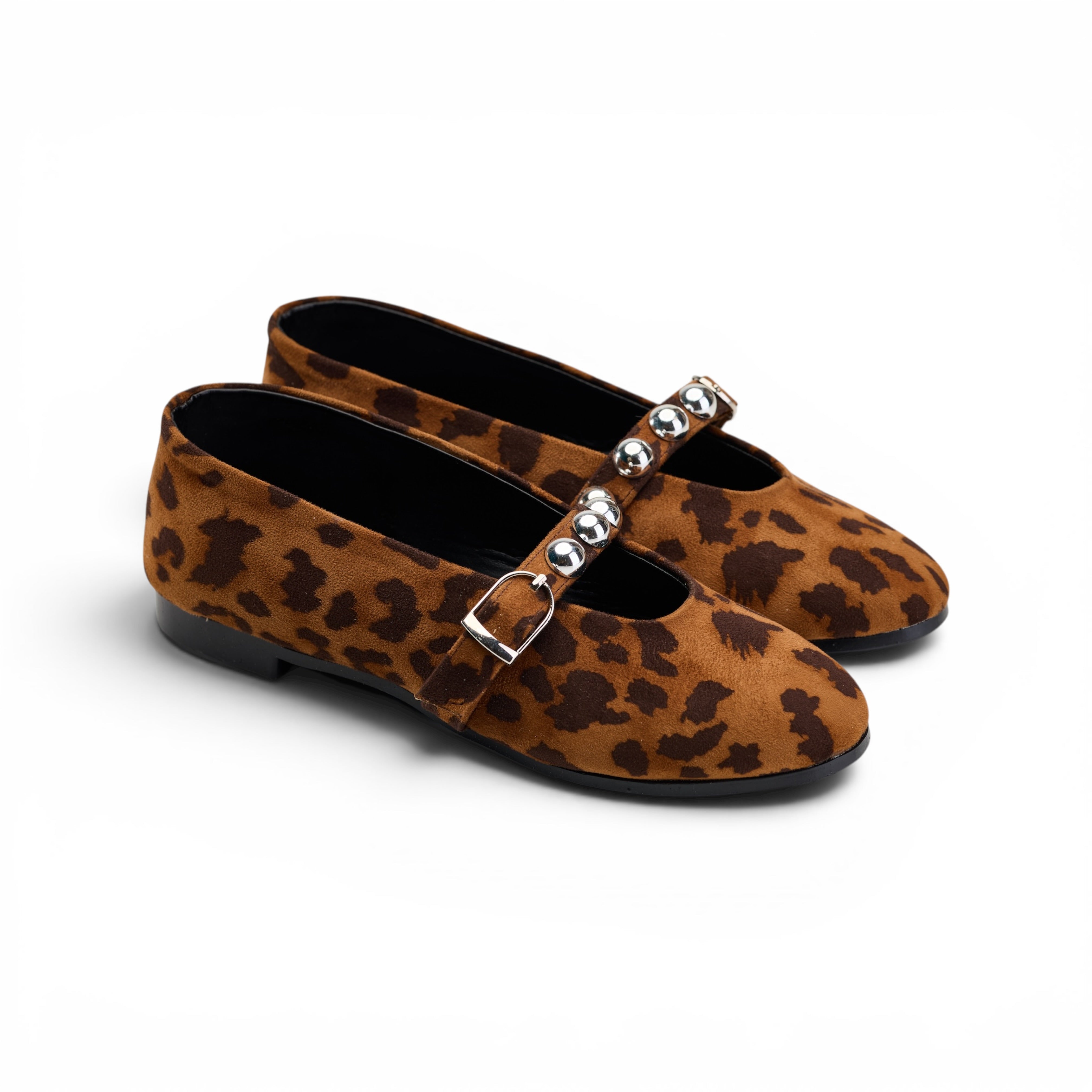 Women Tiger Studded Ballerina