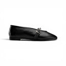 Wome Black Studded Ballerina