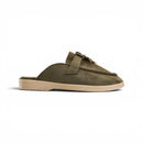 Olive Suede Key Charm Mule