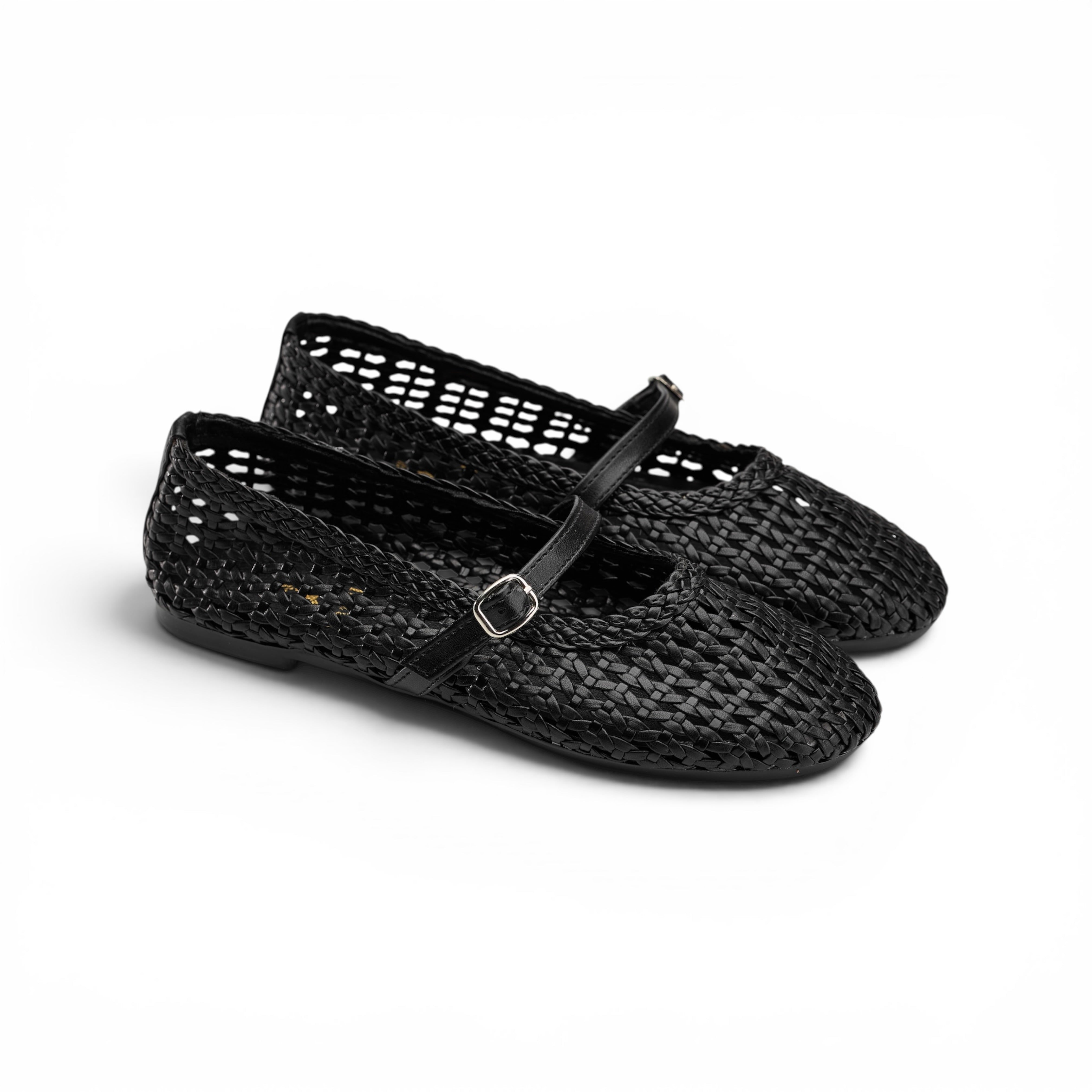Women Black Breathable Flat Shoes