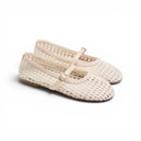 Women Beige Breathable Flat Shoes