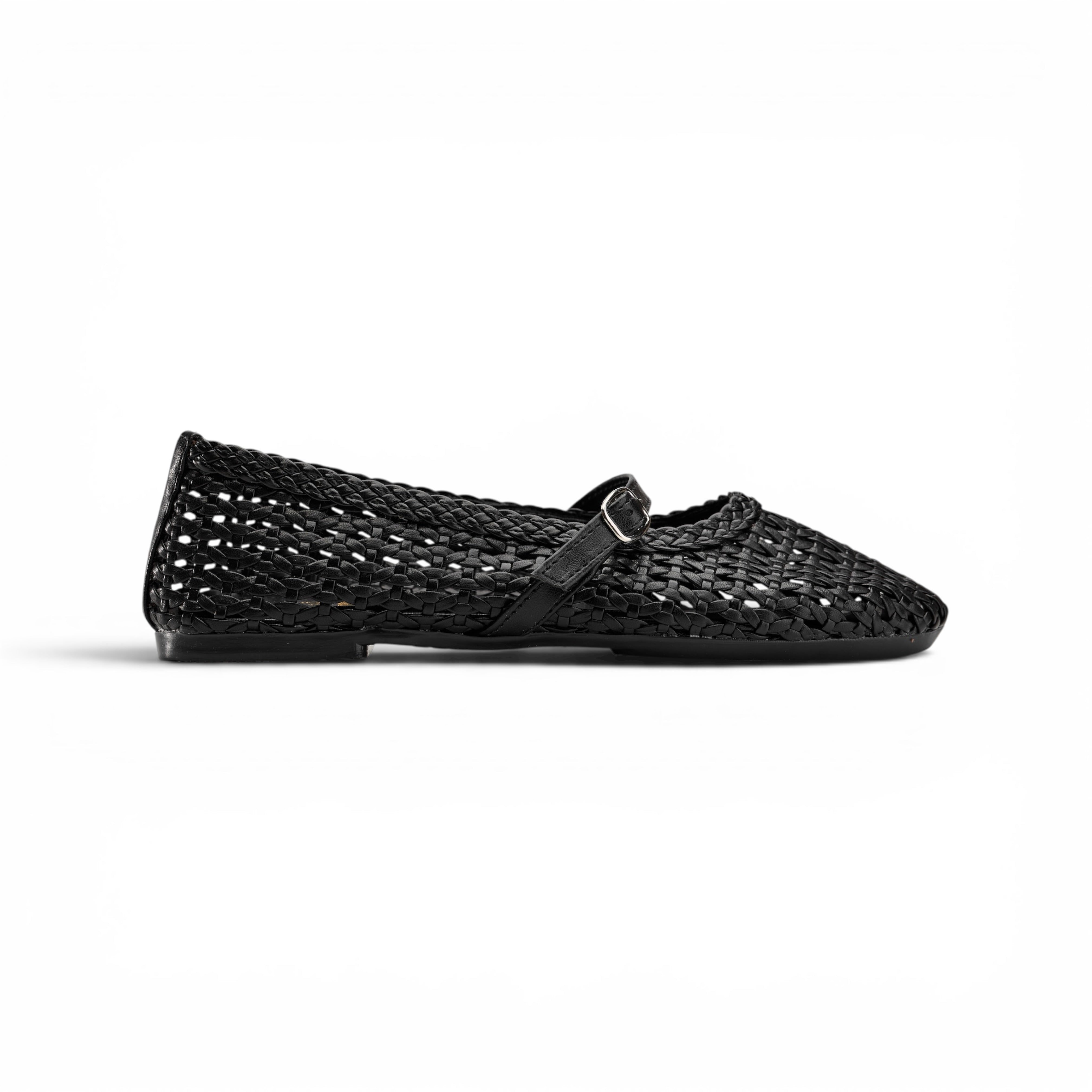 Women Black Breathable Flat Shoes