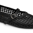 Women Black Breathable Flat Shoes