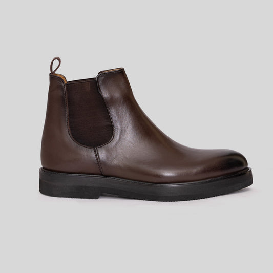 Brown Chunky Chelsea Boot
