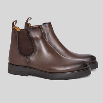 Brown Chunky Chelsea Boot