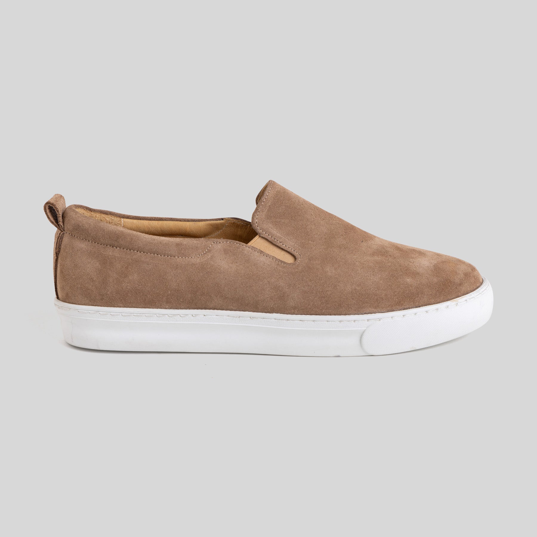 Beige Suede Espadrillis Sneakers