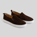 Brown Suede Espadrillis Sneakers