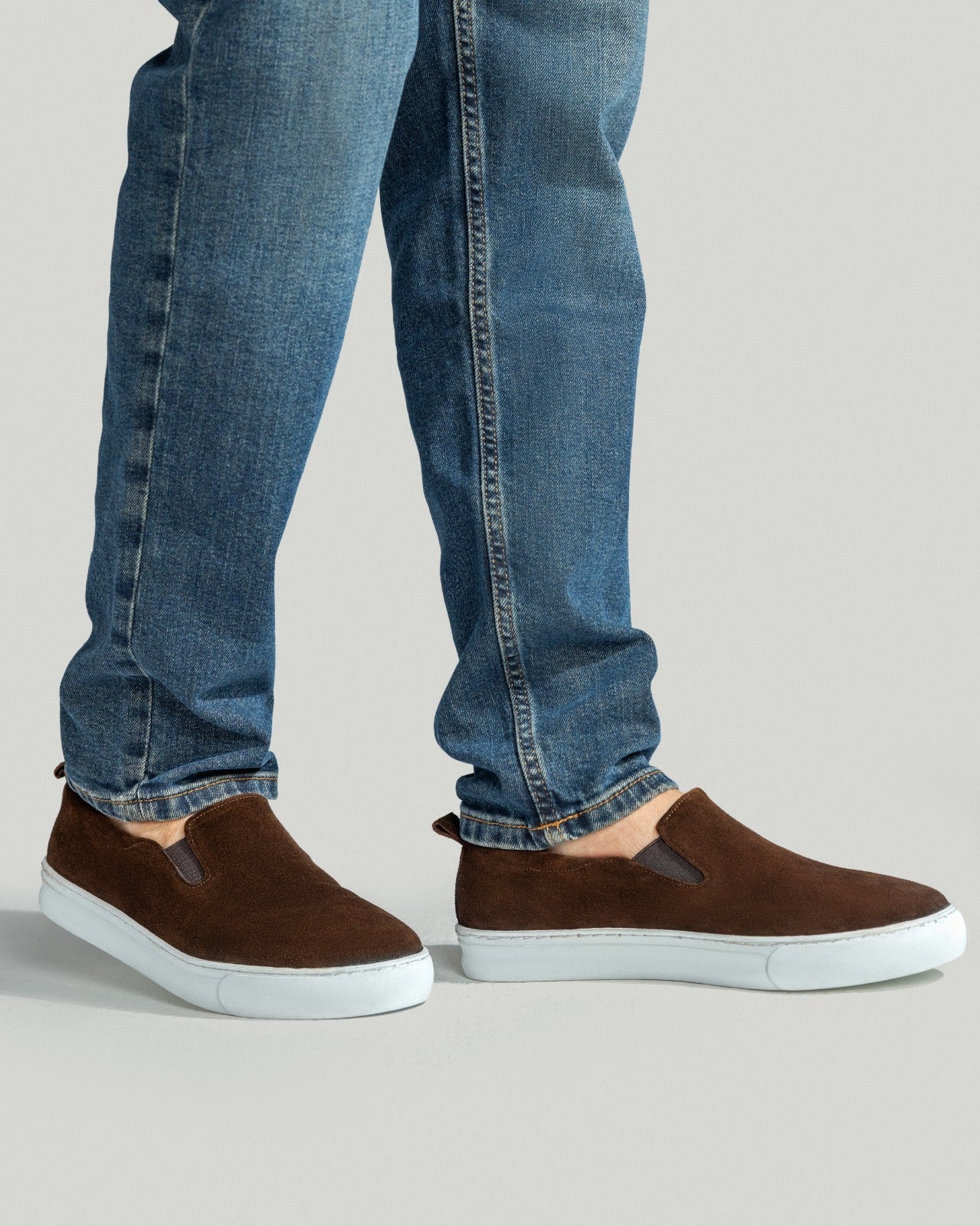 Brown Suede Espadrillis Sneakers