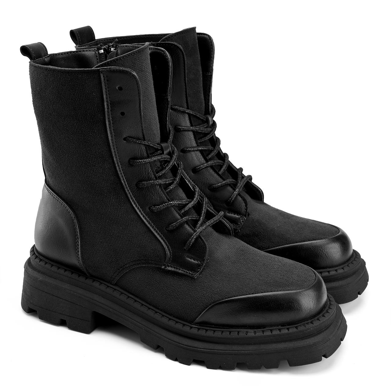 Black Two Tone Boots