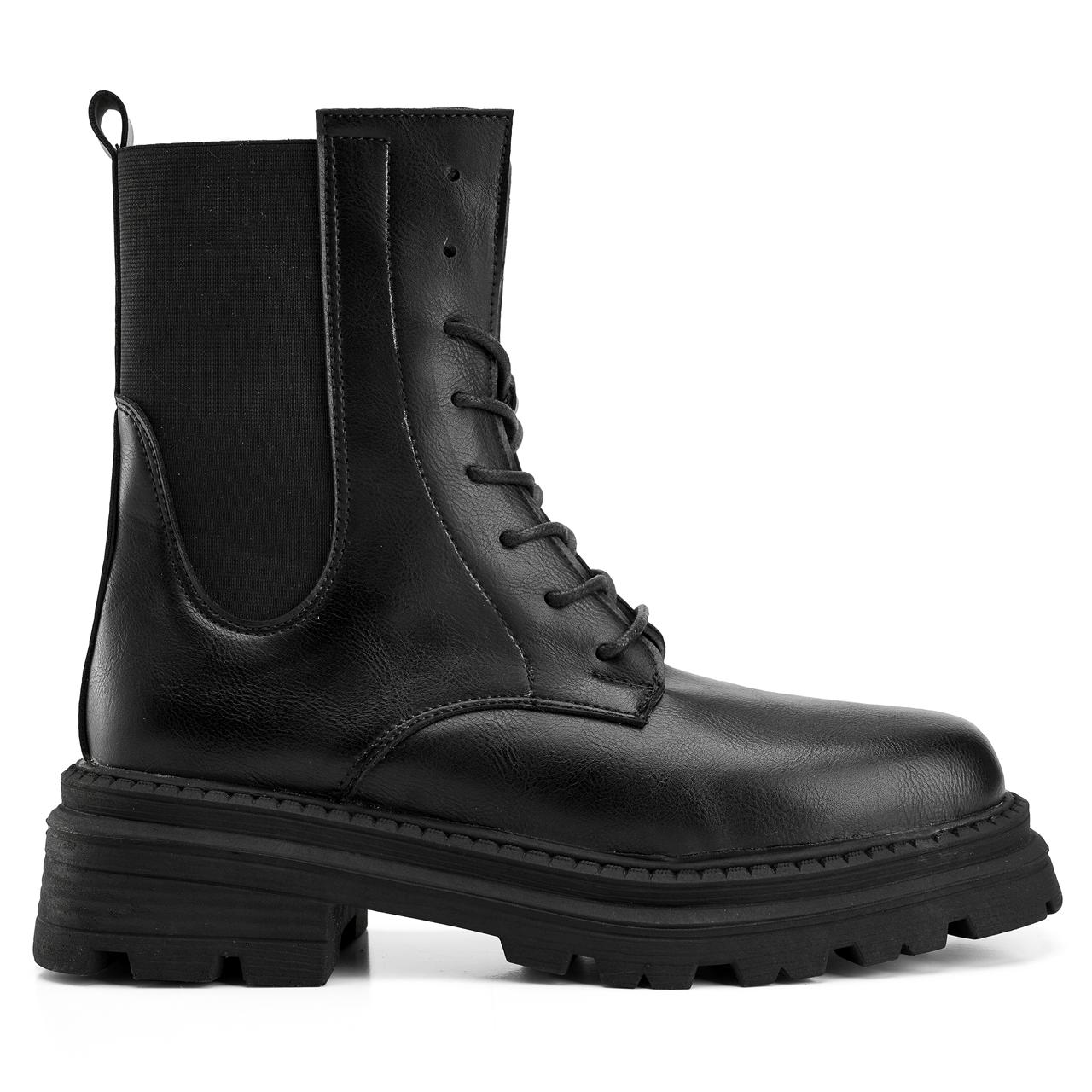 Black Combat Style Boots
