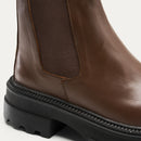 Women Brown Chunky Chelsea Boot