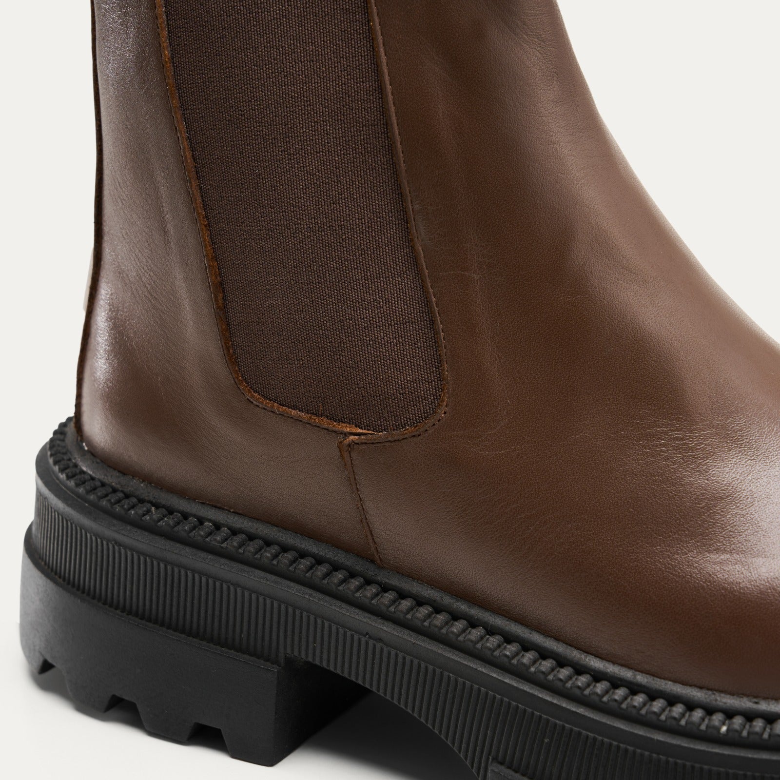 Women Brown Chunky Chelsea Boot