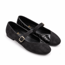 Women Romy Black Ballerinas