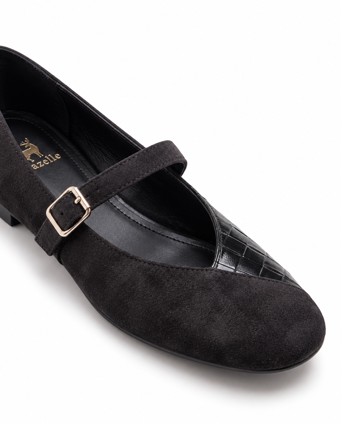Women Romy Black Ballerinas