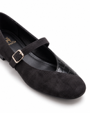Women Romy Black Ballerinas
