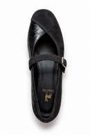 Women Romy Black Ballerinas