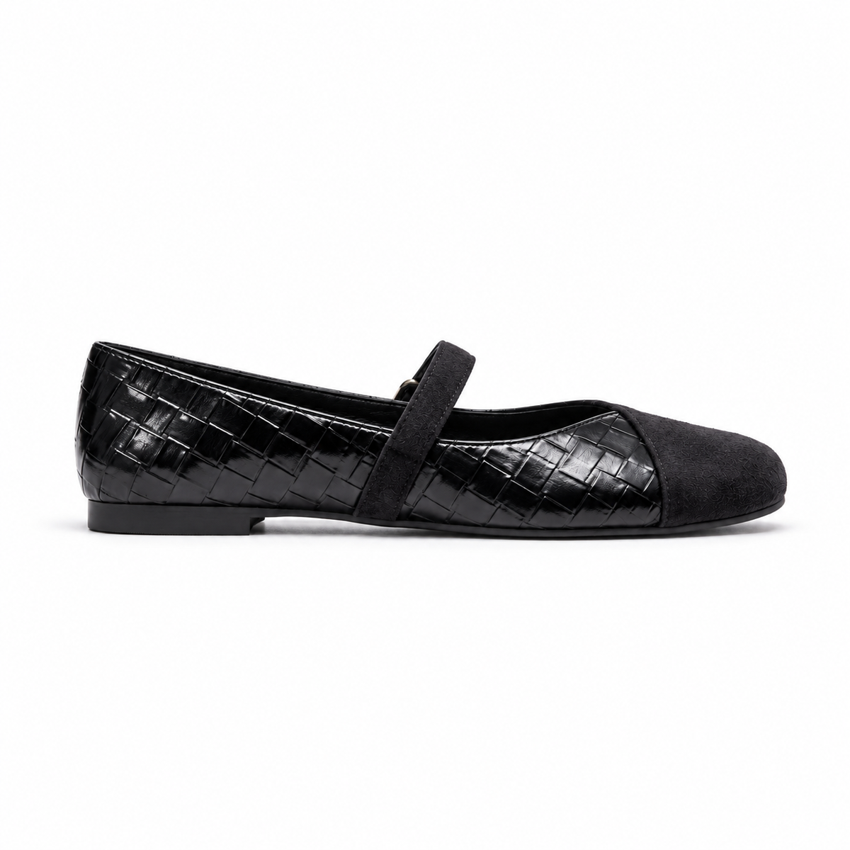 Women Romy Black Ballerinas
